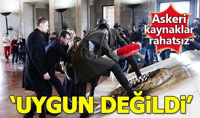 Askeri kaynaklar, Ekrem İmamoğlu'nun Anıtkabir ziyaretinden rahatsız
