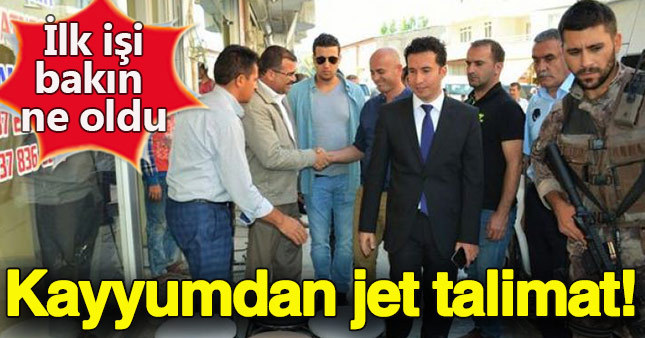 Atanan kayyumdan jet talimat