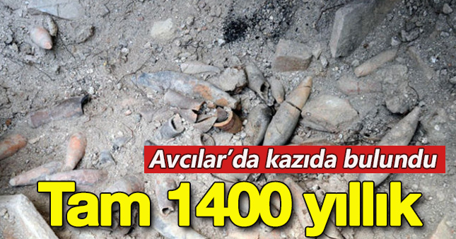 Avcılar'da 1400 yıllık depresyon ilaçları bulundu