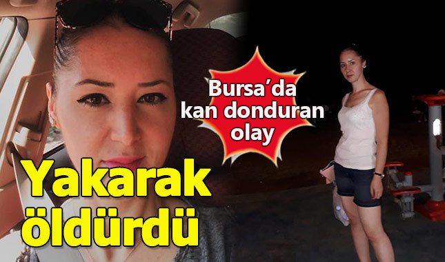 Ayrıldığı sevgilisini benzin dökerek yaktı