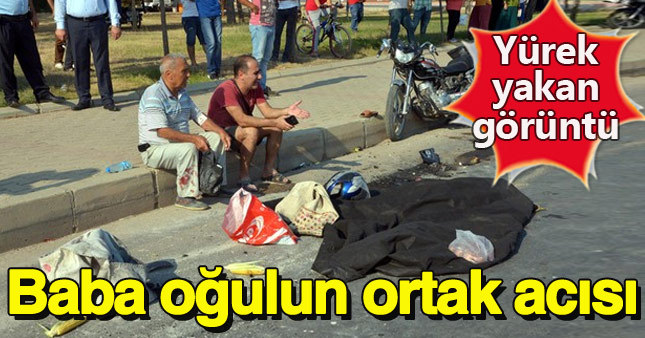 Baba oğul kaldırım kenarında gözyaşlarına boğuldu