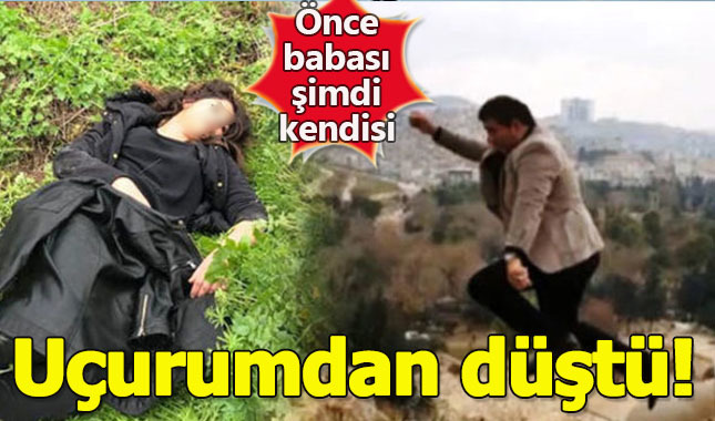 Babasınnı düştüğü yeri görmek isterken, kendisi düştü!