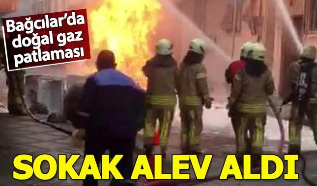 Bağcılar'da doğal gaz patlaması!