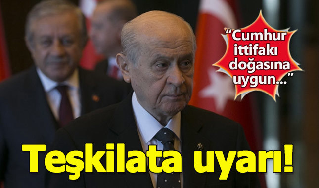Bahçeli'den partililere 'Cumhur ittifakı' uyarısı geldi