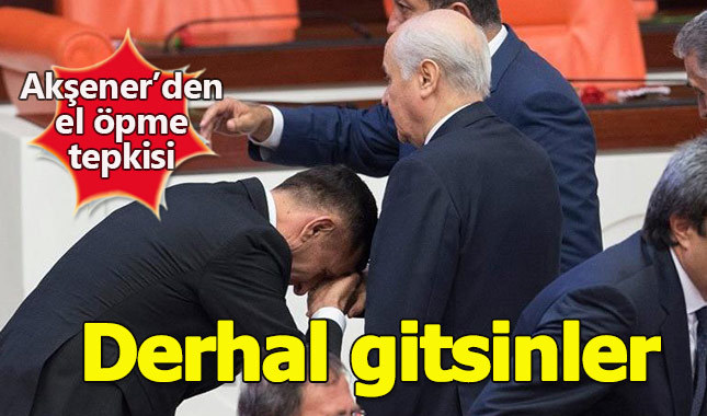Bahçeli'nin elini öpen vekile çok sert tepki