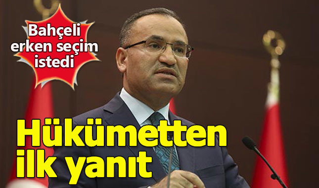 Erken seçim varmı - Bahçeli'nin erken seçim çağrısına hükümetten ilk yanıt