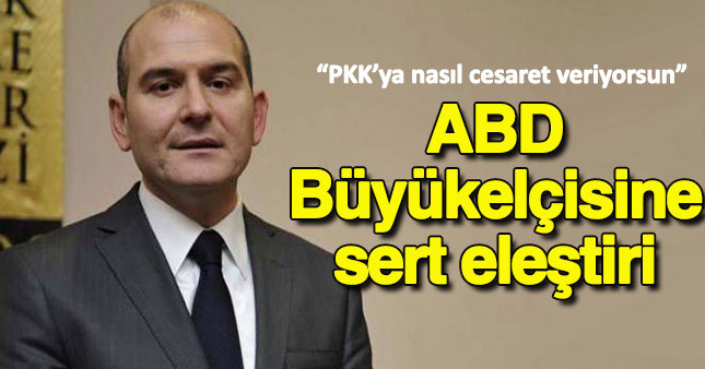Bakan Soylu, ABD Büyükelçisini eleştirdi