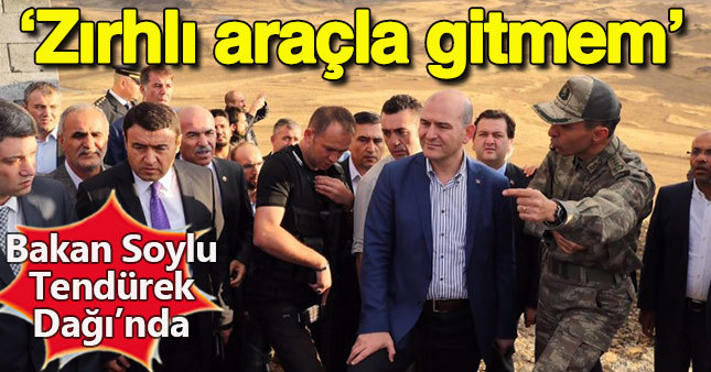 Bakan Soylu saldırı bölgesinde