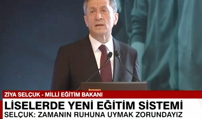 Bakan Ziya Selçuk, liselerde yeni modeli açıklaması