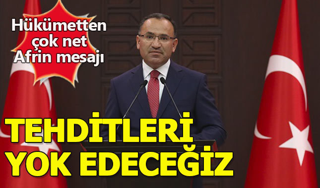 Bakanlar Kurulu'ndan çok net Afrin mesajı