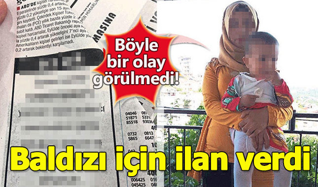 Baldızı için gazeteye ilan verdi