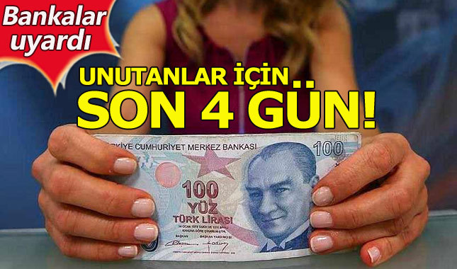 Bankada unutulan paraları almak için son gün 15 Haziran