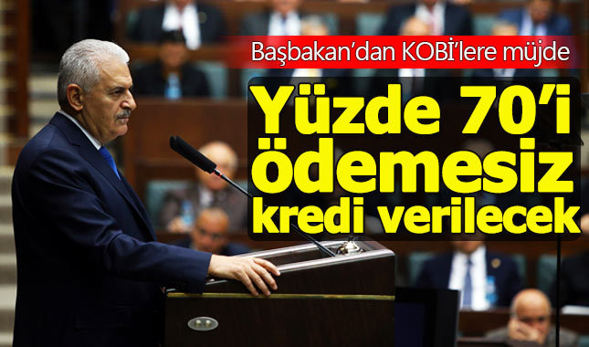 Başbakan Binali Yıldırım'dan KOBİ'lere ödemesiz kredi müjdesi