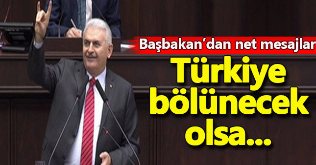 Başbakan partisinin grup toplantısında konuştu