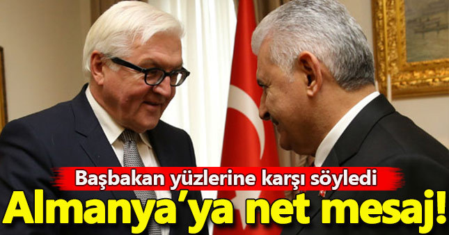 Başbakan'dan Almanya'ya net mesaj