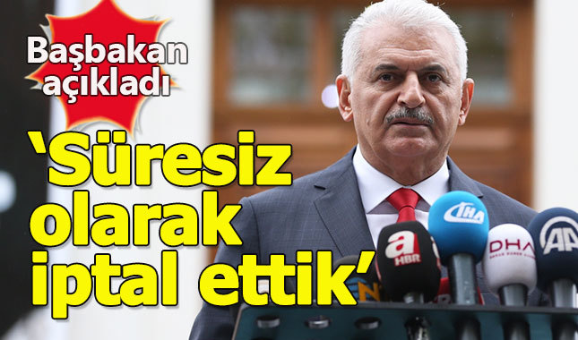 Başbakan'dan açıklama: Türk uçakları Kuzey Irak'a kalkmayacak