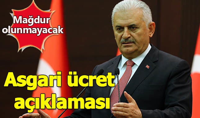 Başbakan'dan asgari ücret açıklaması