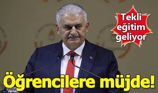 Başbakan'dan öğrencilere "tekli eğitim" müjdesi - Tekli eğitim sistemi nedir?