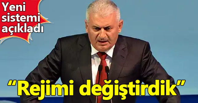 Başbakan'dan rejim değişikliği açıklaması