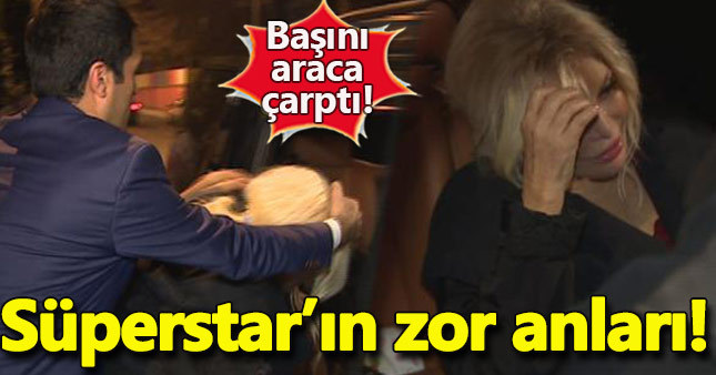 Başını araca çarpan Ajda Pekkan dengesini kaybetti
