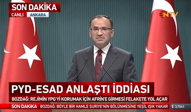 Bekir Bozdağ: "Türkiye, Afrin'de sonuna kadar gidecektir"
