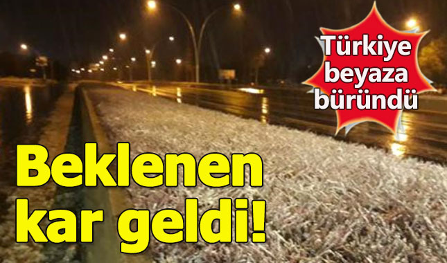 Beklenen kar geldi! Türkiye beyaza bürünüyor