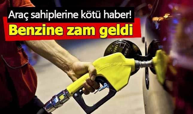 Benzin ve motorine zam geldi