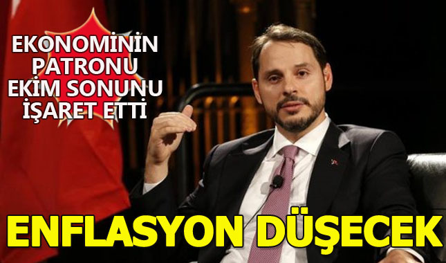 Berat Albayrak enflasyon düşüşü için ekim sonunu işaret etti!