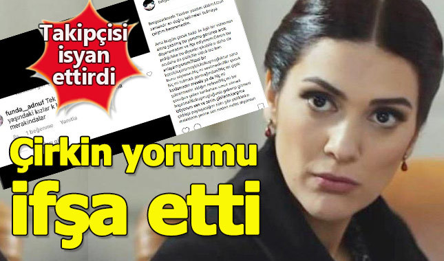 Bergüzar Korel çirkin yorumu sosyal medyada ifşa etti
