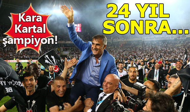 Beşiktaş 24 yıl sonra üst üste şampiyonluk yaşadı