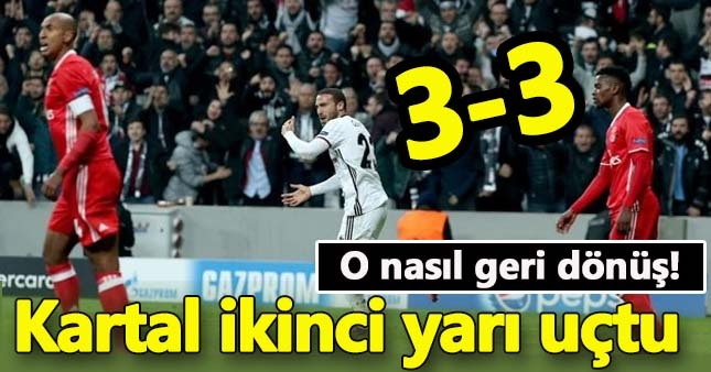 Beşiktaş 3-3 Benfica Maçın özeti ve golleri