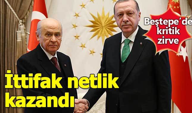 Beştepe'deki Erdoğan-Bahçeli zirvesi sona erdi