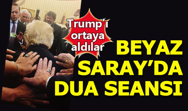 Beyaz Saray'da Trump'lı dua seansı