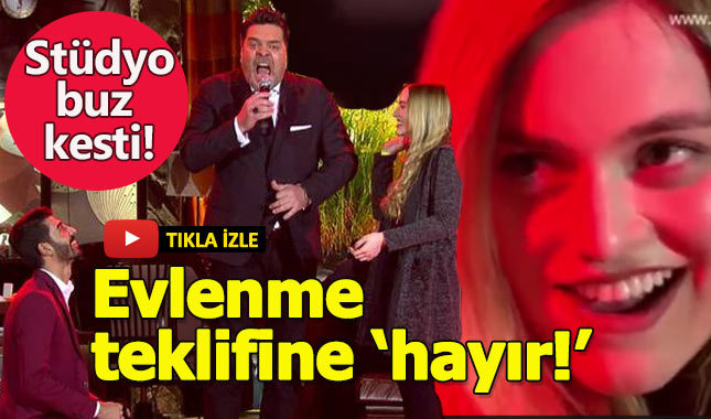 Beyaz Show'da evlilik teklifini reddedince stüdyo buz kesti!
