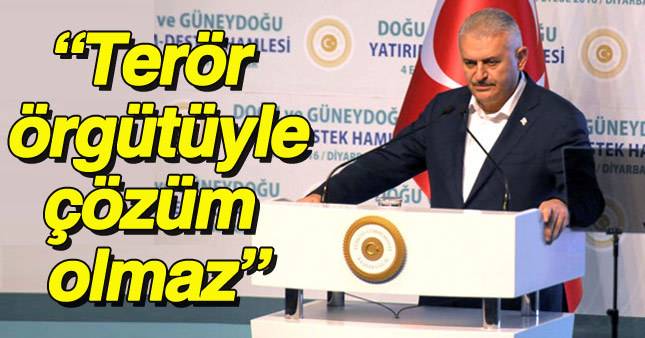 Binali Yıldırım: Çözüm milletle, terör örgütüyle değil
