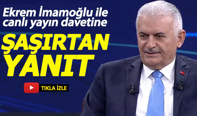 Binali Yıldırım, İmamoğlu ile canlı yayın davetine yanıt verdi