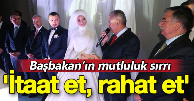 Binali Yıldırım yeğeninin düğününe katıldı