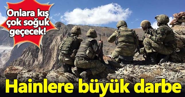 Bingöl'de kış hazırlığındaki PKK'lılara darbe