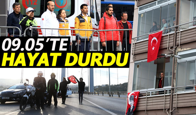 Bir 10 Kasım geleneği: 09.05'te hayat durdu