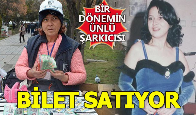 Bir dönemin ünlü şarkıcısı Gülten Yaşar, Milli Piyango bileti satıyor