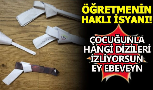 Bir öğretmenin kağıttan tabanca isyanı