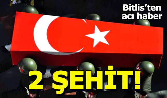 Bitlis'ten acı haber:2 şehit 1 yaralı