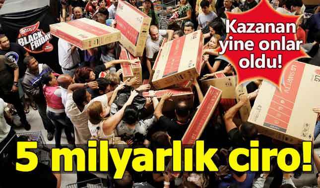 'Black Friday' şirketlerin cirosunu uçurdu