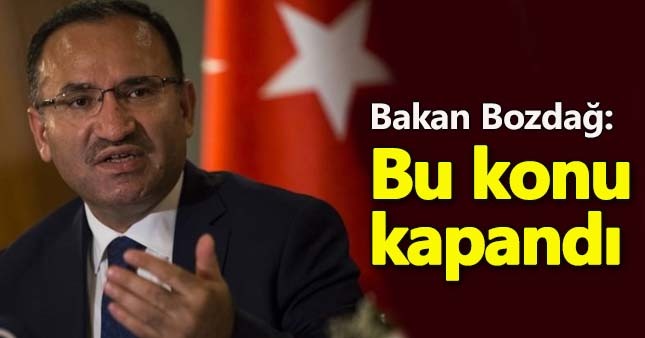 Bozdağ'dan cinsel istismar önergesiyle ilgili açıklama