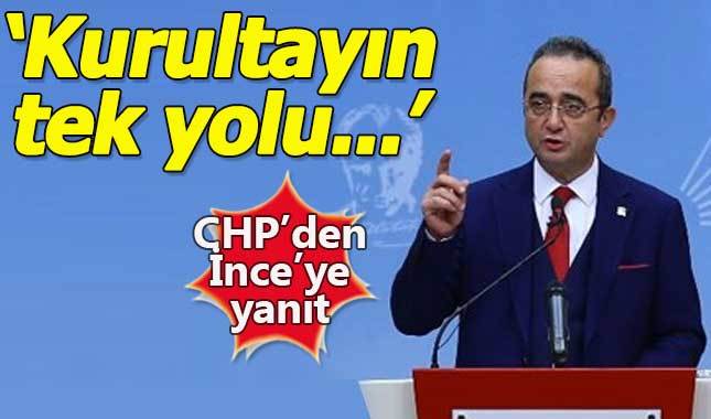 Bülent Tezcan'dan Muharrem İnce'ye kurultay yanıtı