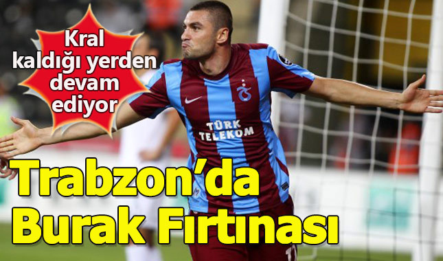Burak Yılmaz, Trabzonspor'u sırtlamaya devam ediyor