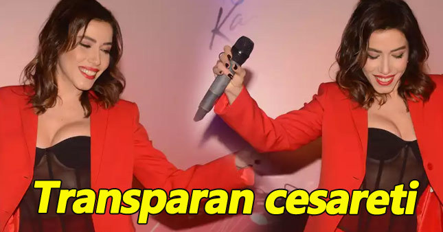 Burcu Güneş'ten cesur kıyafet