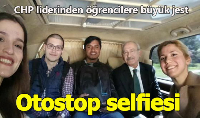 CHP lideri Kılıçdaroğlu otostop çeken ODTÜ öğrencilerini aracına alarak okula kadar götürdü