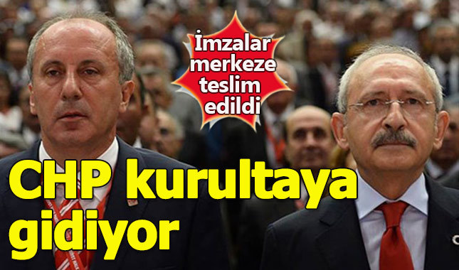 CHP'de muhalifler imzaları genel merkeze teslim etti
