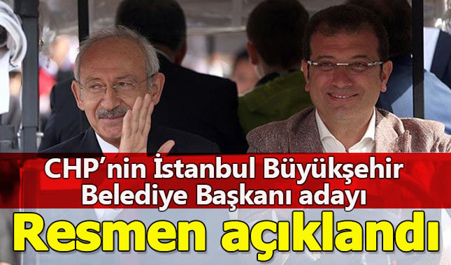 CHP'nin İstanbul Büyükşehir Belediye Başkanı adayı belli oldu
